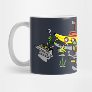 banana submarine Mug